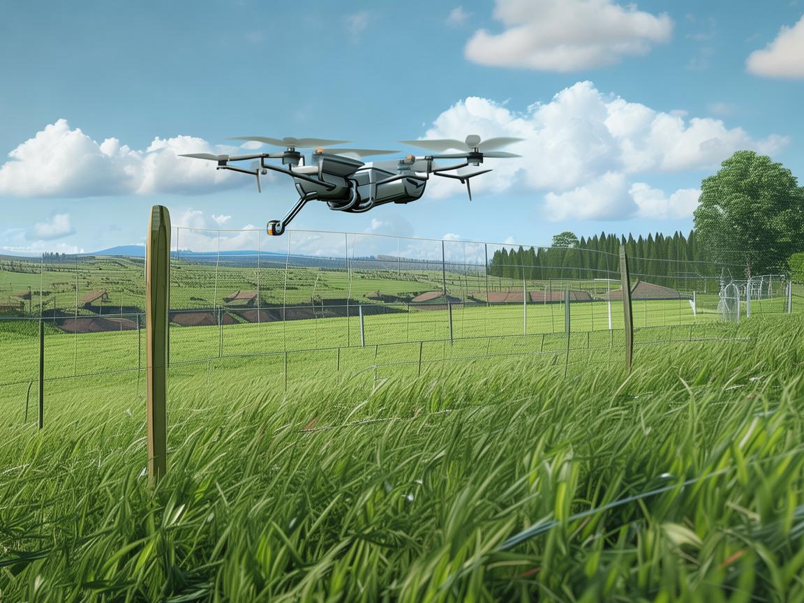 无人机助力牧场围栏智能化升级