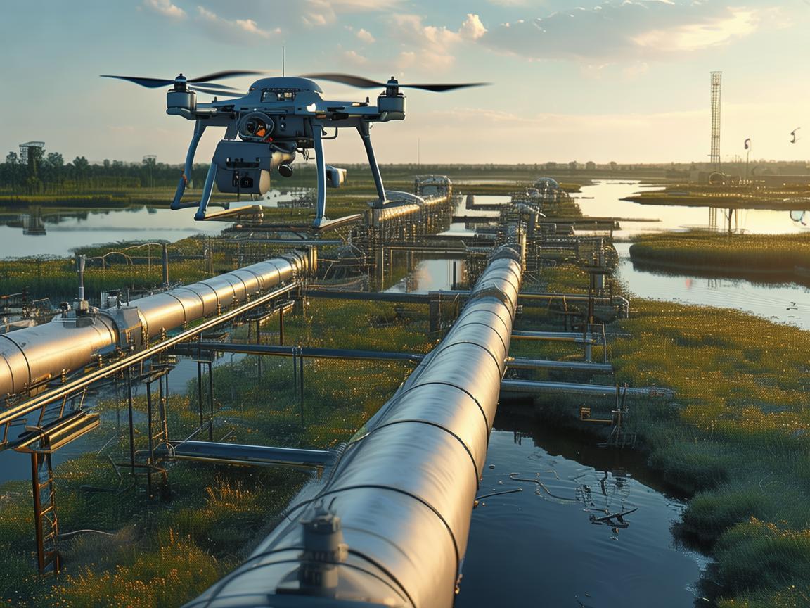 无人机助力沼泽地工业巡检