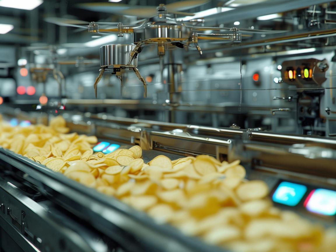 无人机助力炸薯条工业生产