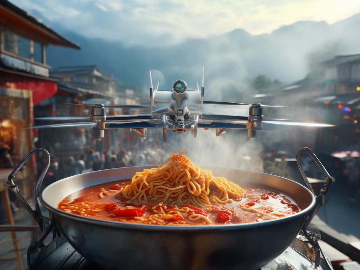 无人机配送，四川担担面的空中美味之旅？