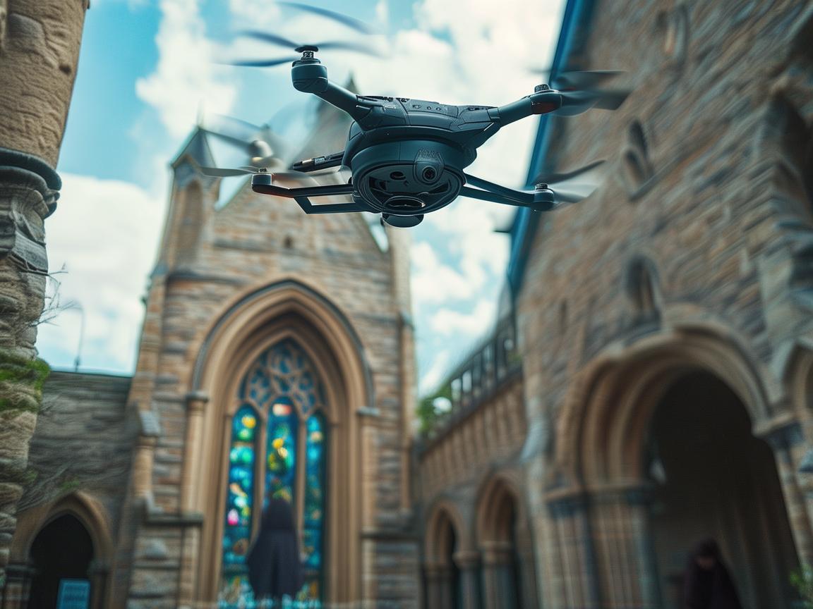 修女视角下的无人机，如何确保宗教场所的空中安全？