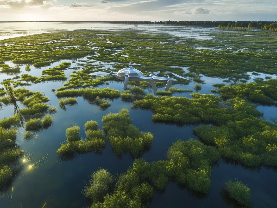 无人机助力湿地工业监测
