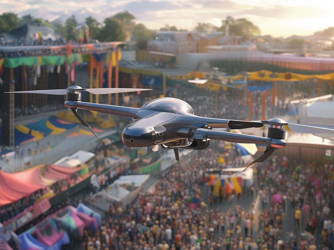 无人机在大型戏剧节中的空中监控与安全保障，挑战与解决方案