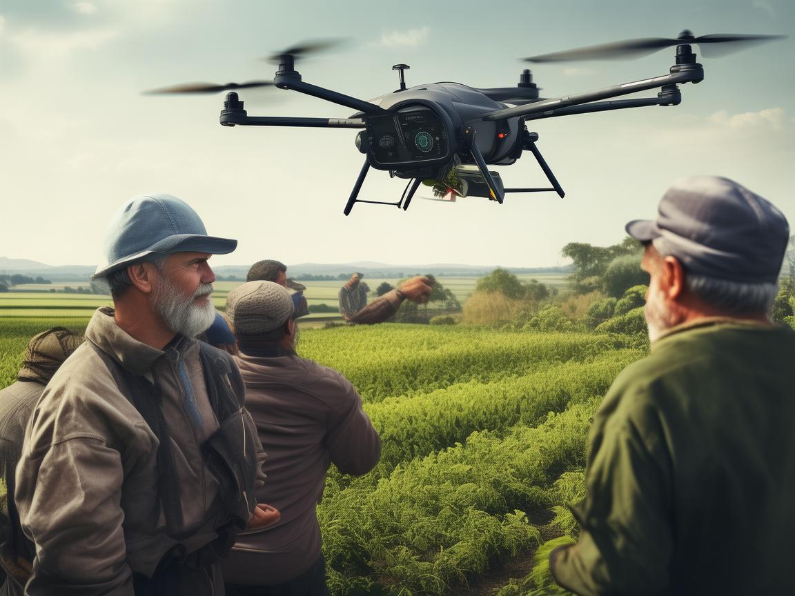 农民领袖如何利用无人机技术，引领智慧农业新风尚？