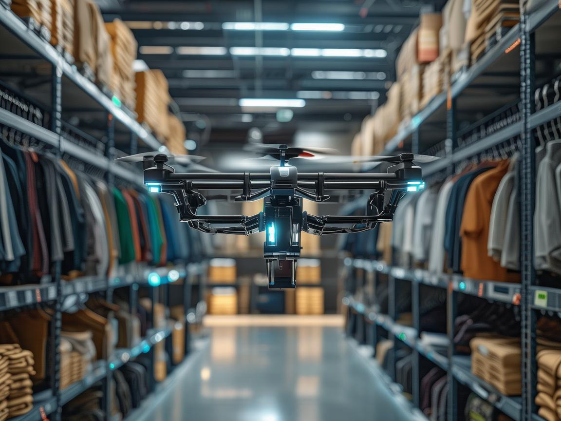 无人机在服装店衣架库存管理中的精准定位与优化策略？