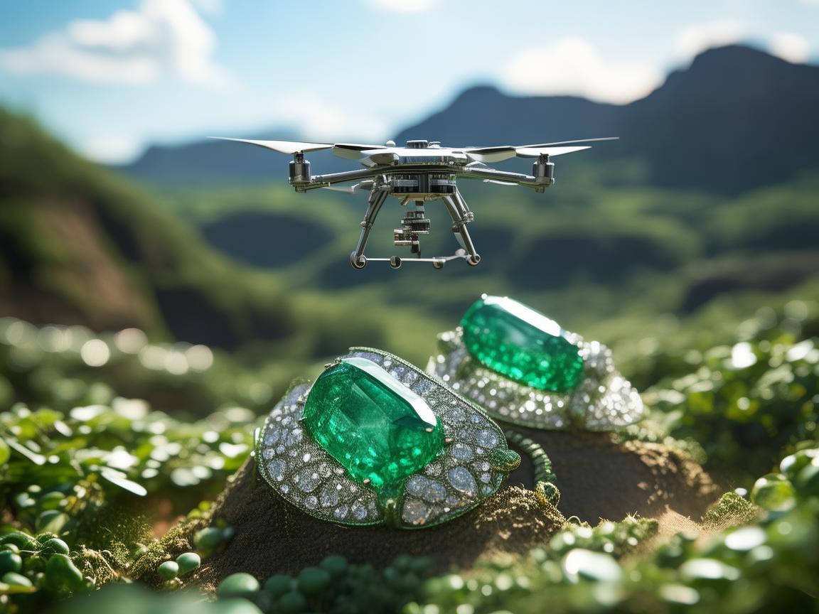 翡翠饰品的精准定位与无人机在矿业勘探中的应用
