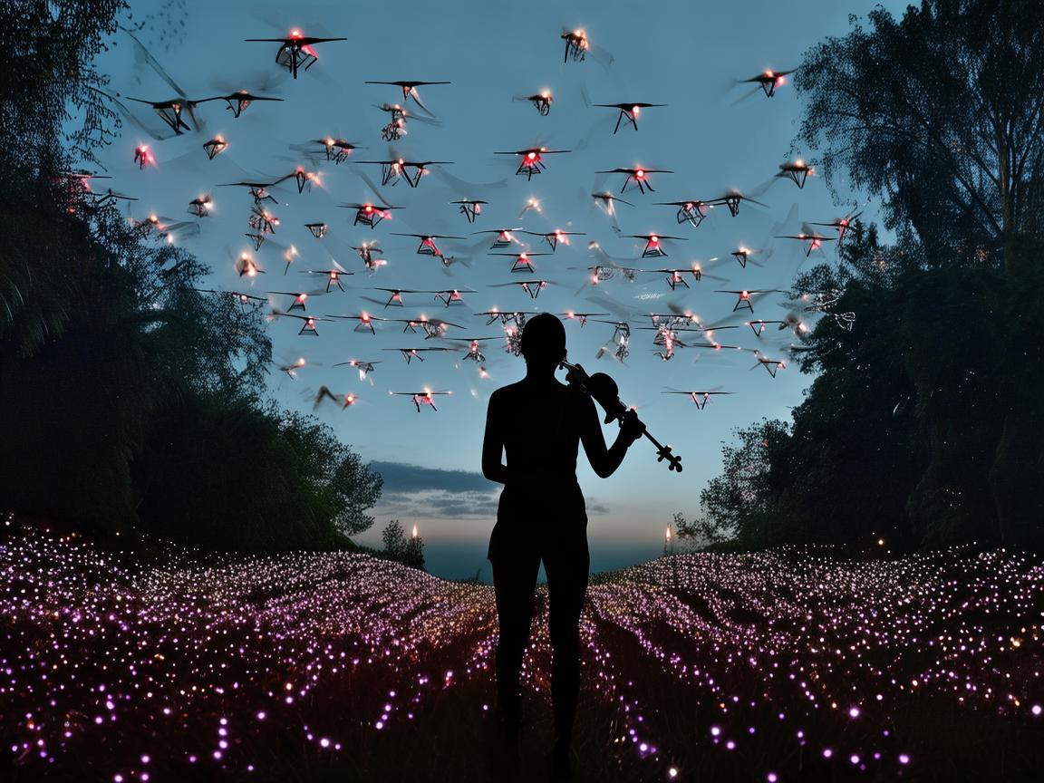 音乐家与无人机，如何通过空中视角为音乐会增添新维度？