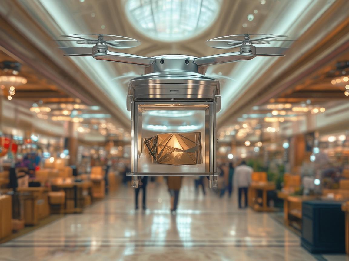 如何在百货大楼中安全部署无人机进行物流配送？