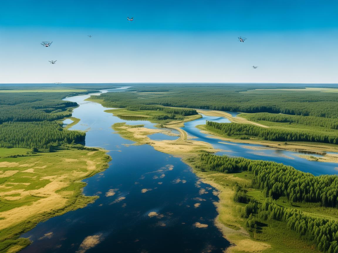 黑河流域的生态监测，无人机技术如何精准‘把脉’？