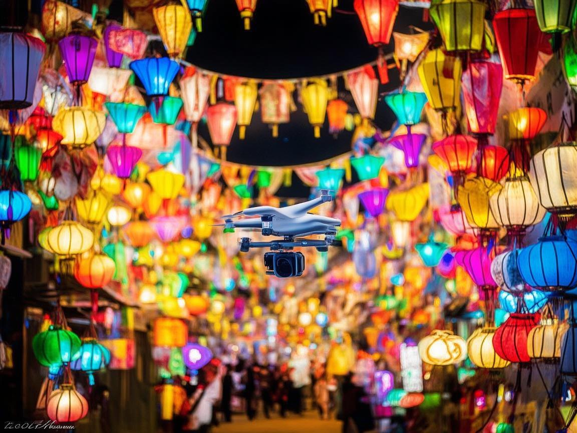 夜市灯光秀，无人机如何精准捕捉光影效果？