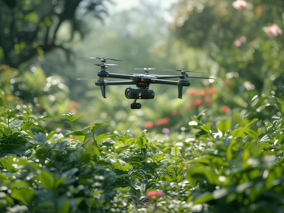 植物园中的无人机，如何精准监测植物生长状态？