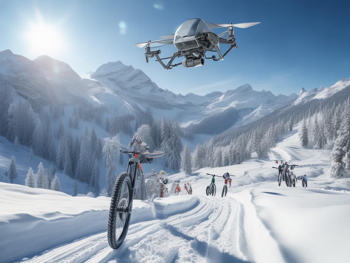 在雪域中翱翔，无人机如何助力雪地自行车赛事的精准监控？