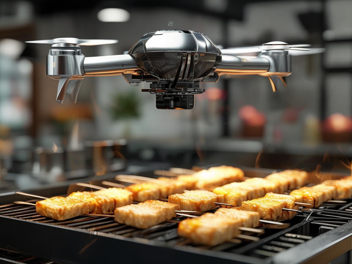 无人机在烤豆腐串制作中的精准定位与效率提升，一个技术难题的探索