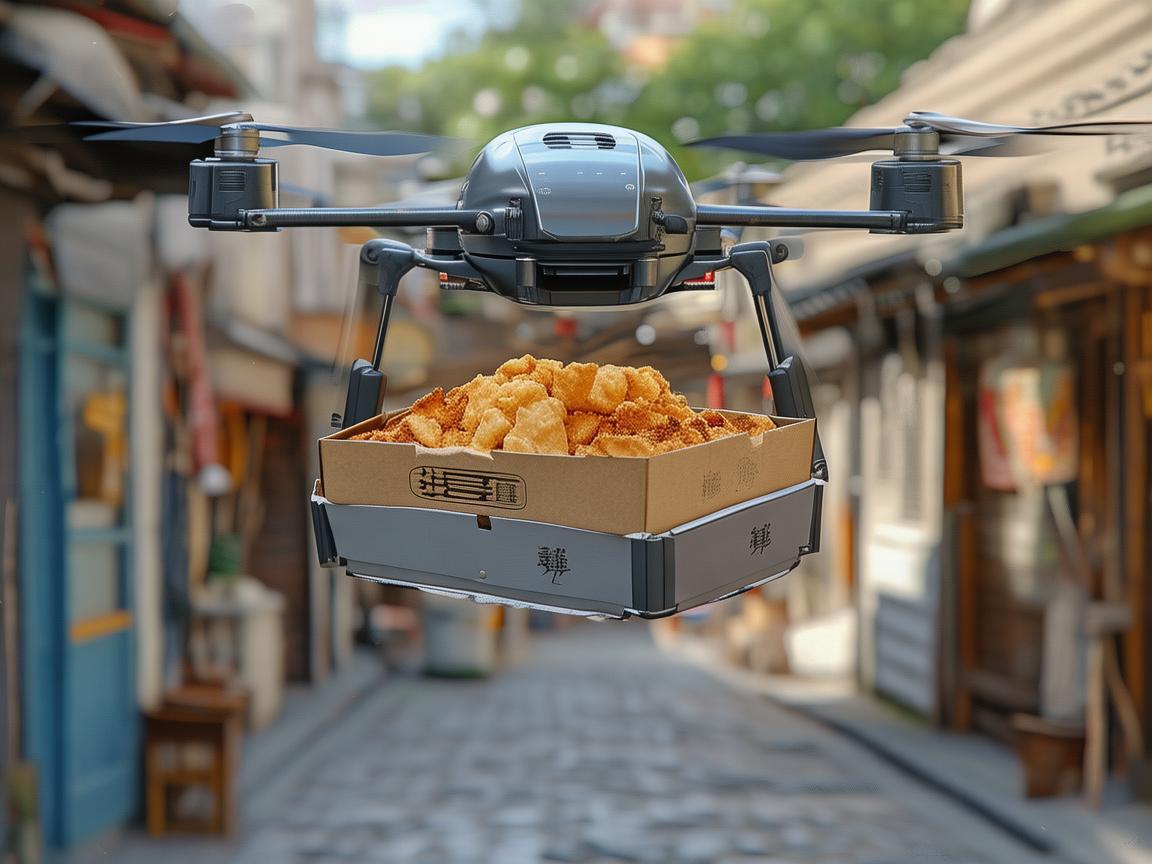 无人机送餐新奇应用,炸薯条能否飞入寻常百姓家? 无人机送餐新奇应用,炸薯条能否飞入寻常百姓家?