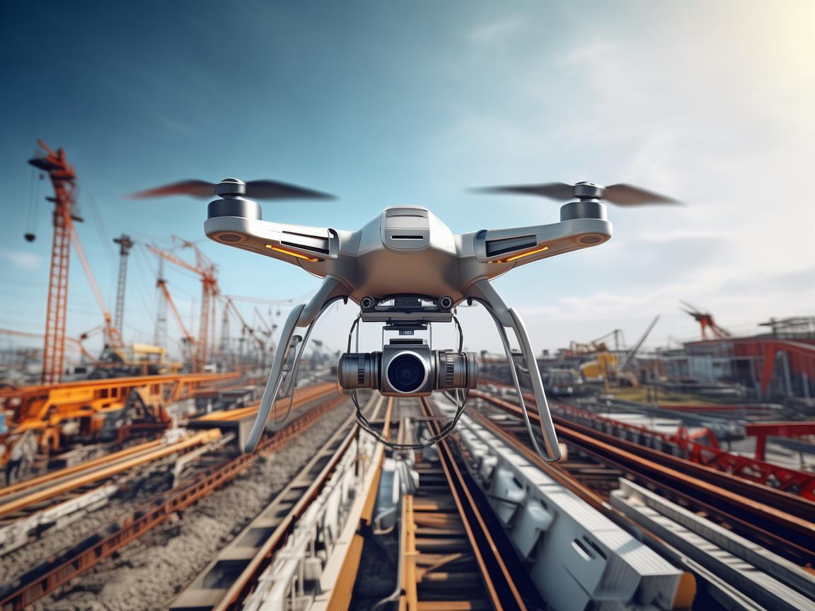 无人机助力铁路工程建设腾飞