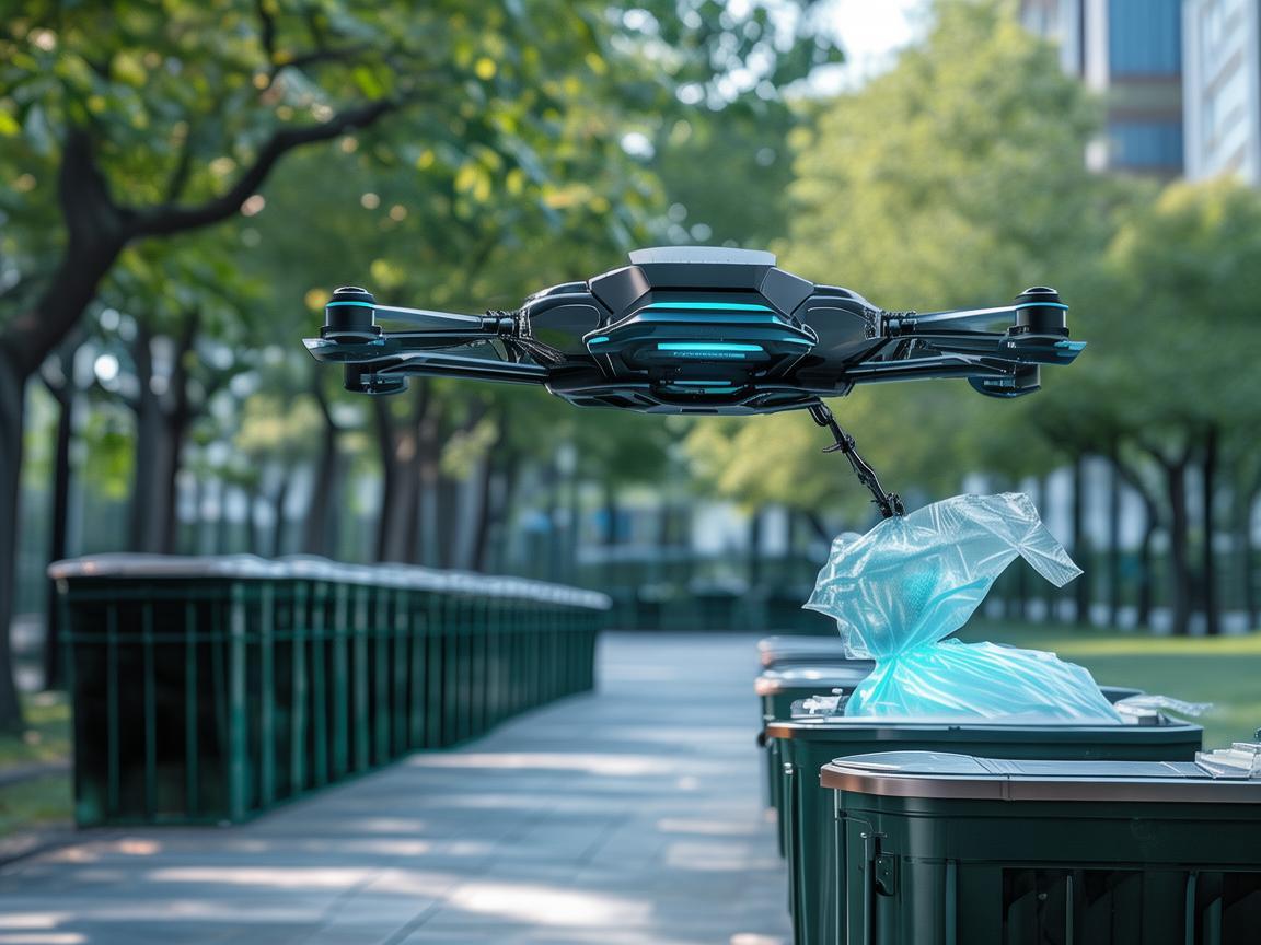 垃圾袋在无人机垃圾分类中的智能应用，如何实现高效、精准的投放？