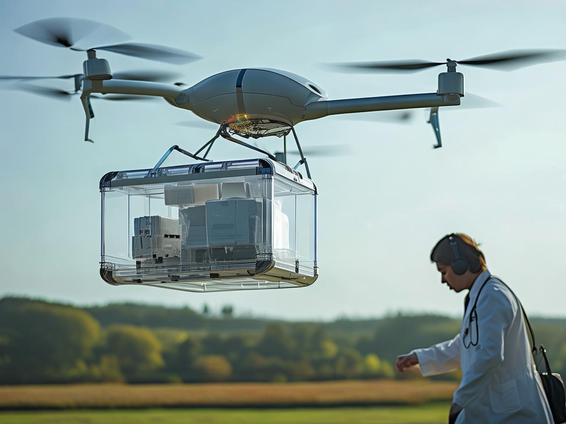 医生在无人机医疗救援中，如何高效利用无人机进行紧急医疗物资的空中接力？