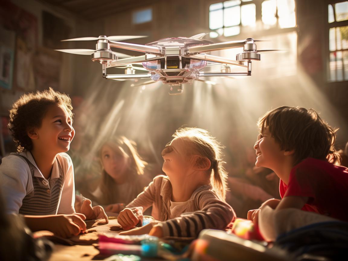 孤儿院游戏室，无人机技术如何为孩子们的快乐添砖加瓦？