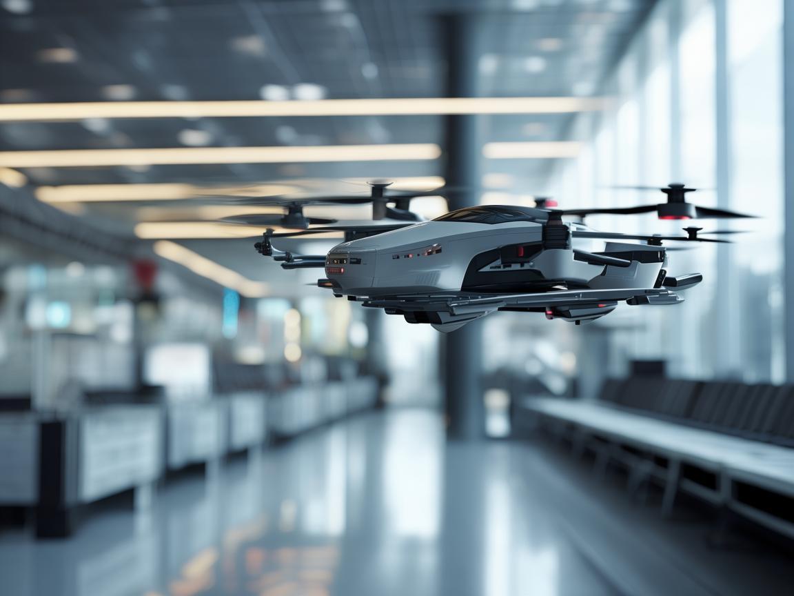 在机场候机厅中，无人机如何实现安全高效的物流配送？