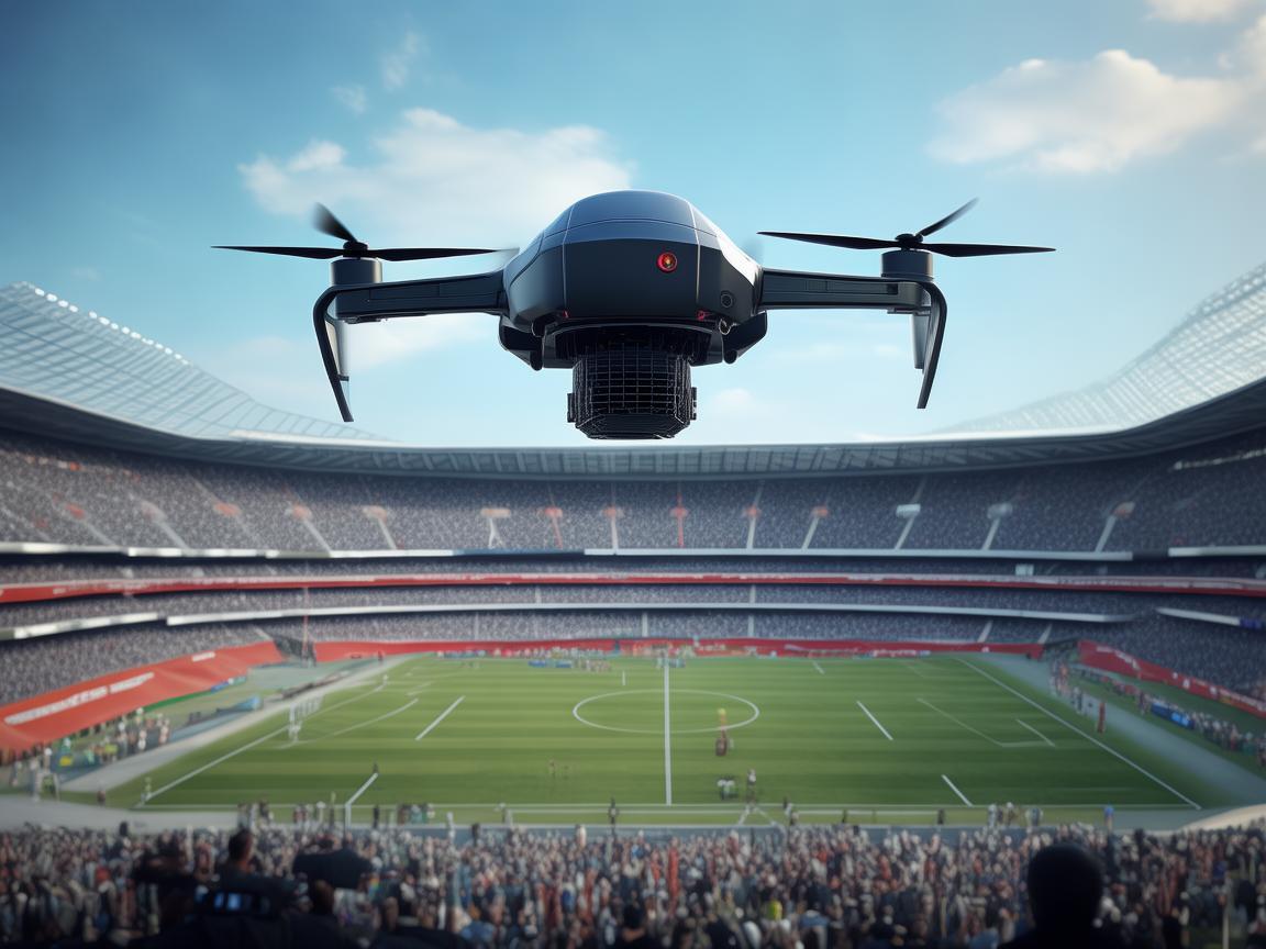 无人机在揭幕战中的安全监控与数据传输挑战