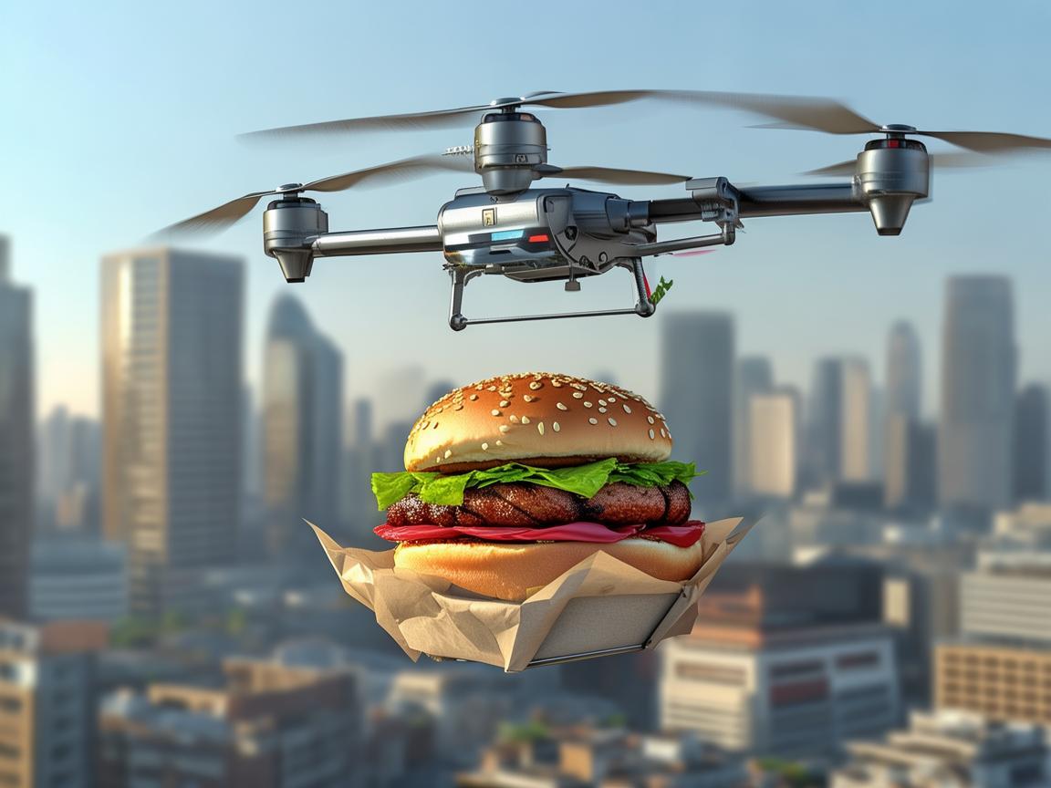 无人机送餐，汉堡的空中之旅，安全与效率如何平衡？