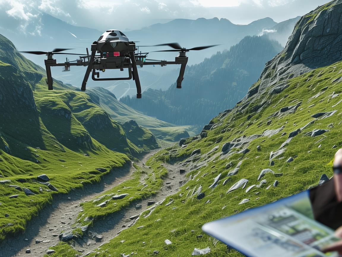 如何在山区登山道中有效部署无人机进行地形监测？