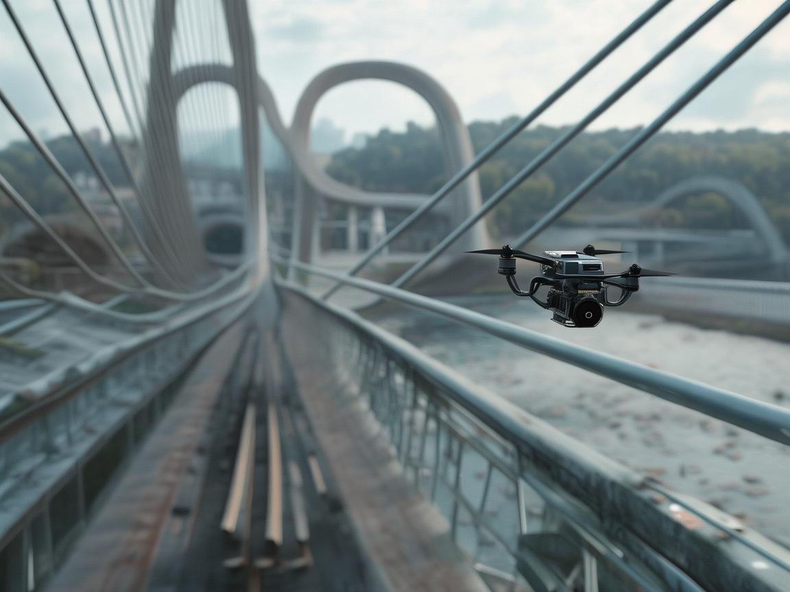 吊桥监测新视角，无人机在桥梁安全检查中的应用挑战