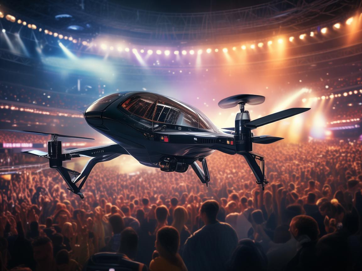 无人机在明星巡演中的高效物流与安全监控，挑战与机遇？