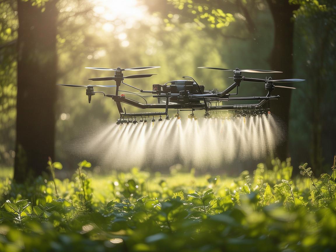 榛子林中的无人机,如何高效精准地实施喷洒作业? 榛子林中的无人机,如何高效精准地实施喷洒作业?