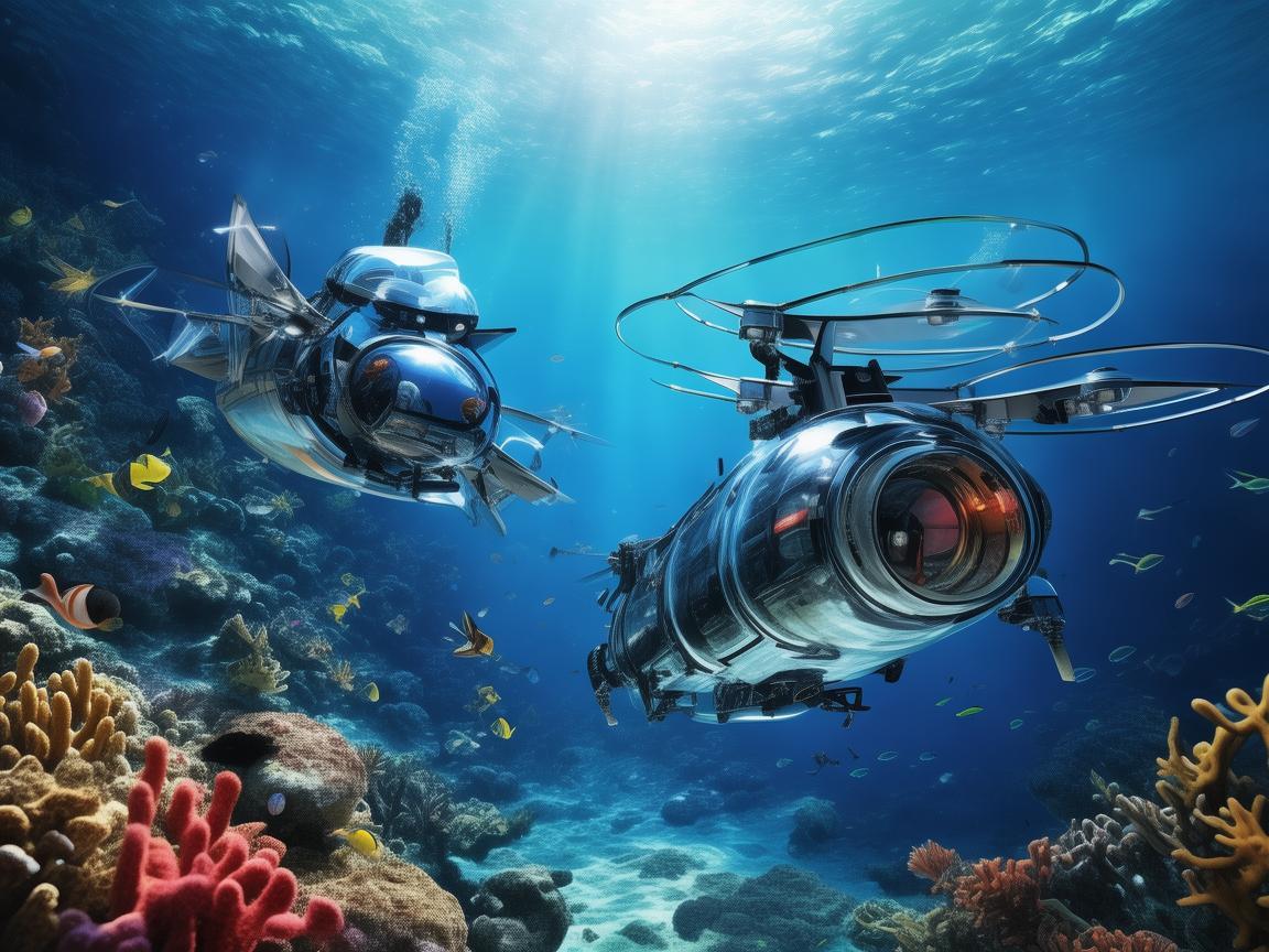 探索海底奇观,无人机与海底观光潜艇的融合挑战 探索海底奇观,无人机与海底观光潜艇的融合挑战
