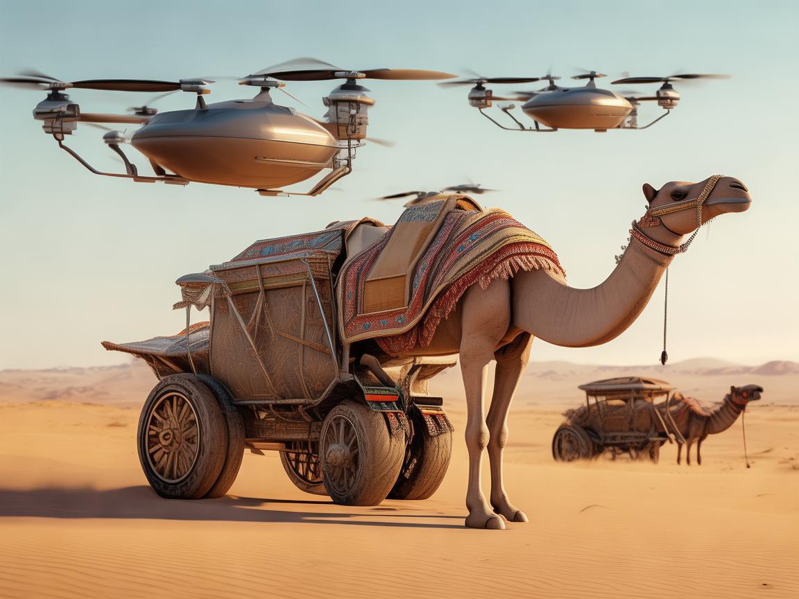 骆驼车在无人机工业应用中的角色与挑战，如何实现高效物资运输？