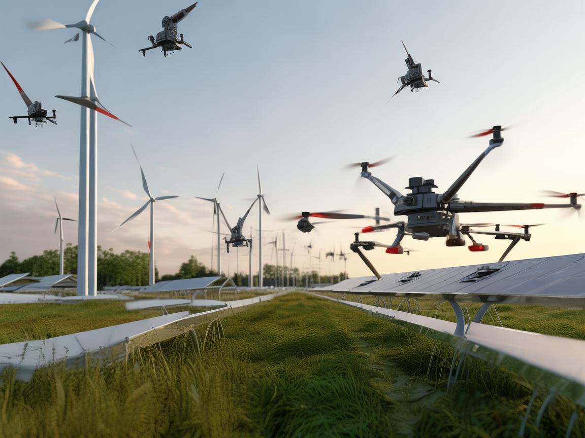 如何利用无人机在可再生能源领域进行高效监测与维护？