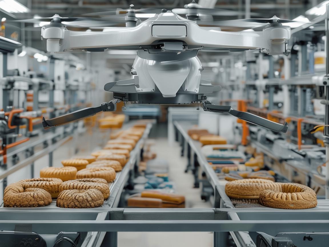 无人机在年糕生产线的自动化应用，如何实现高效、精准的年糕搬运？