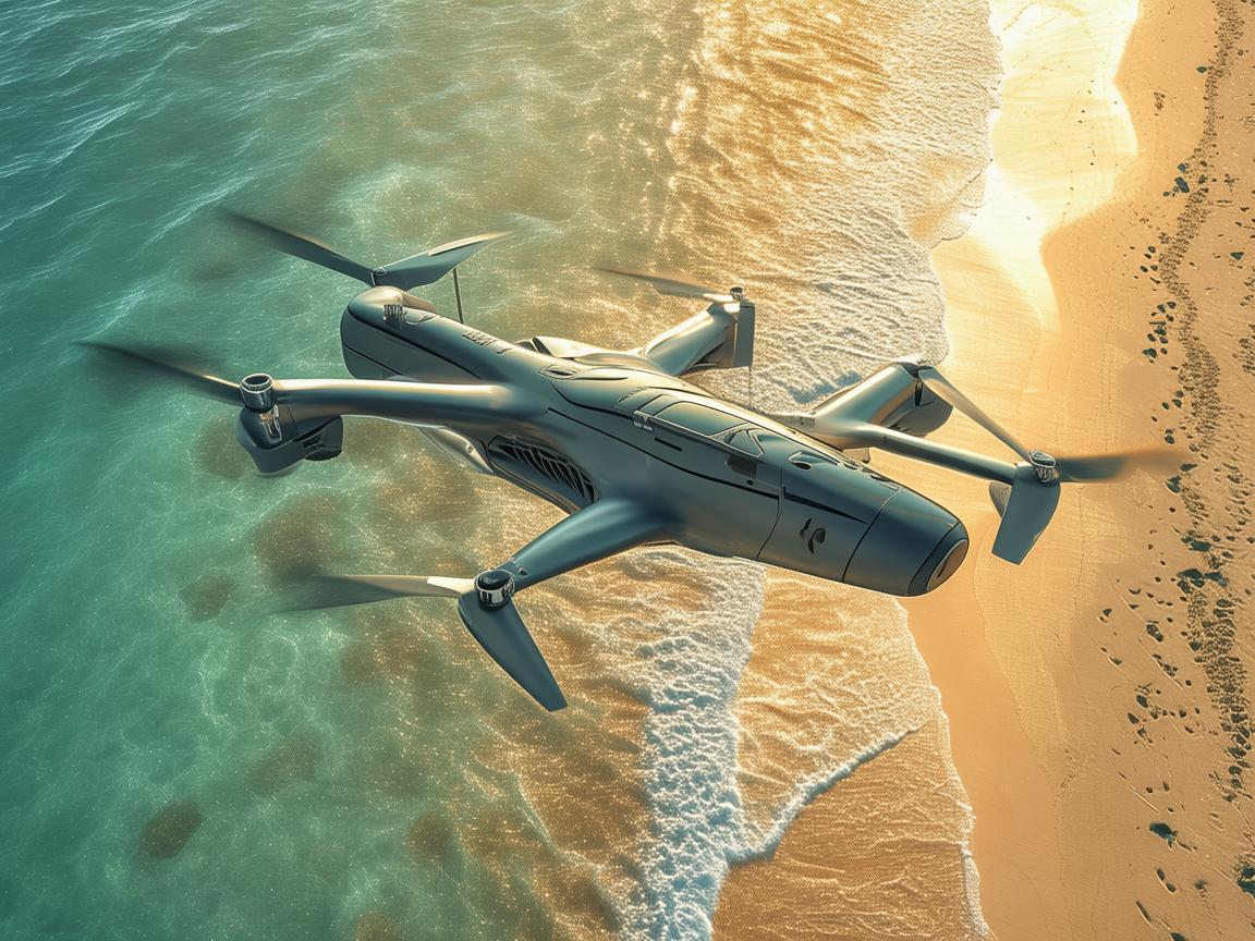 比基尼海滩的空中守护者，无人机在海滩安全监控中的创新应用？