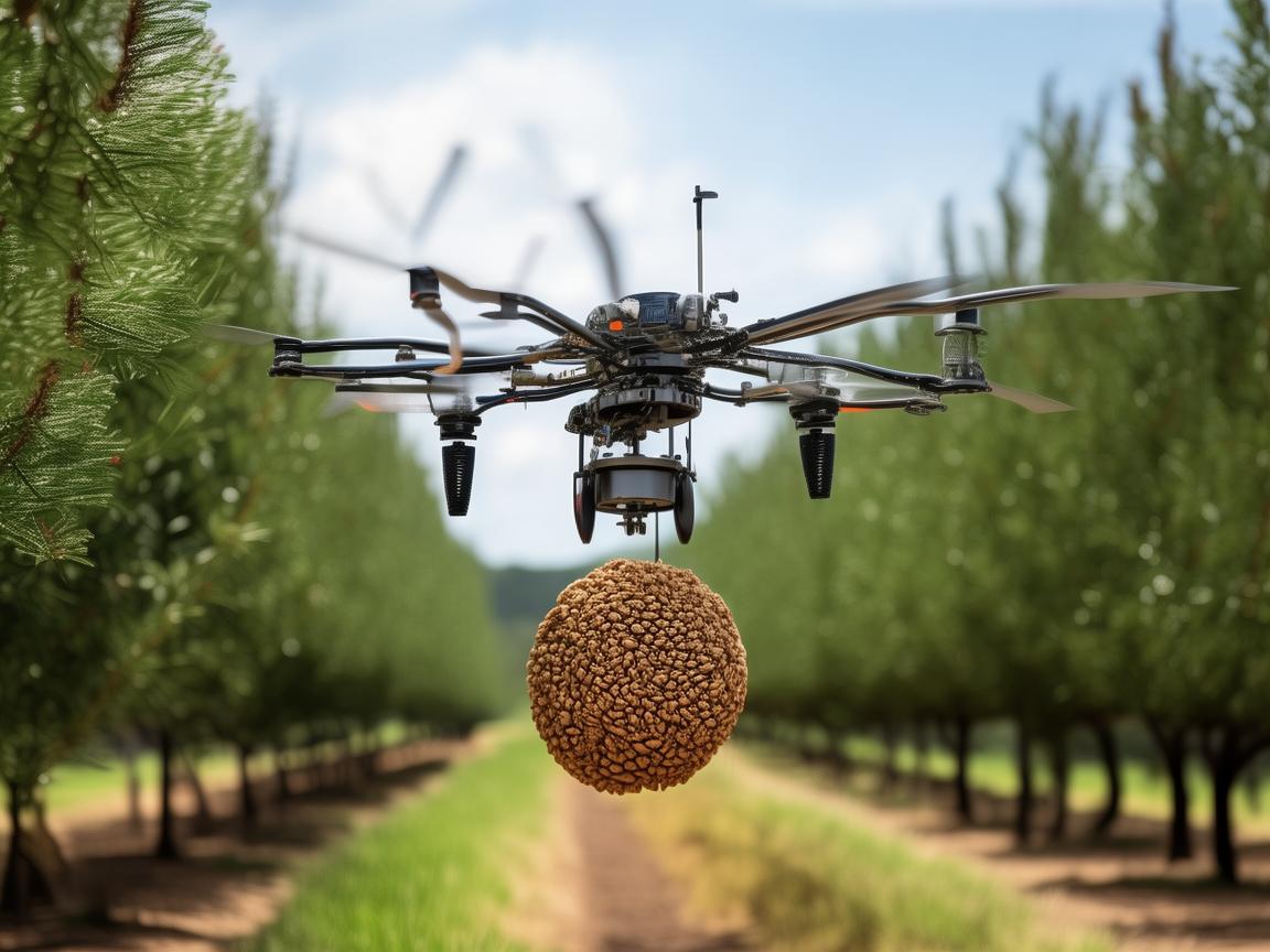松子种植中的无人机应用，如何精准投放以提高产量？