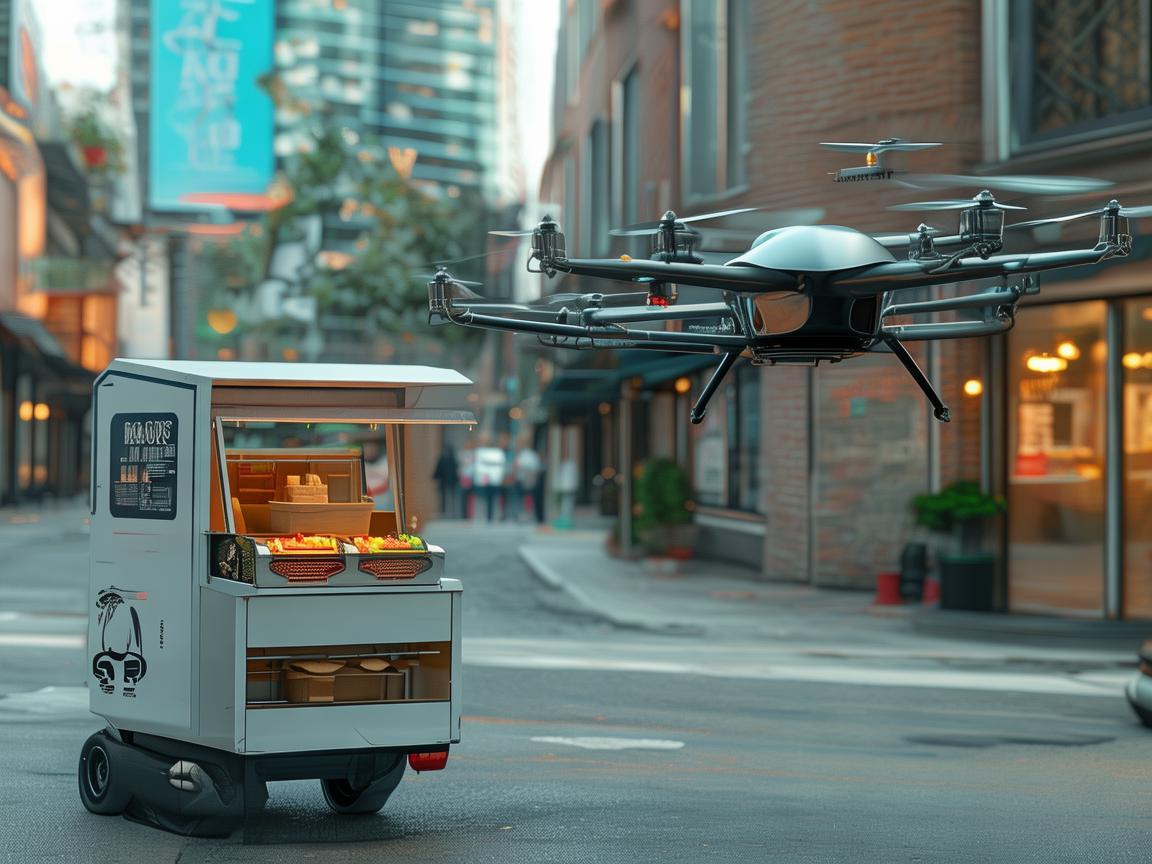 餐车配送，无人机技术如何重塑餐饮业后勤？