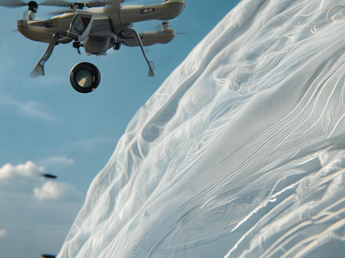 床单的空中魔术，无人机在纺织物检测中的应用挑战