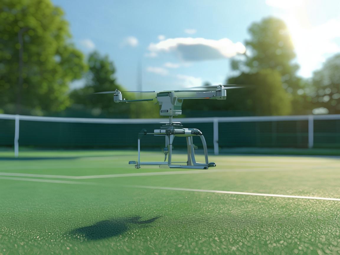 如何利用无人机技术优化网球场维护与监控？